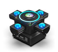 HOLDLAMP 180W Lyre LED RGBW - Lumières de Scène Rotation Avec Lasers Stroboscopes & 23 LED RGB Colorées - Jeux de Lumiere DJ
