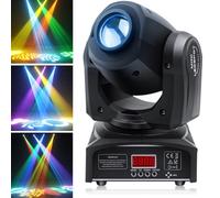 HOLDLAMP Éclairage de Scène LED Moving Head Lampe RGBW dmx512 uminaires à Tête Rotative Effet 8 Motifs Effet Lumineux pour Fête Bar Halloween Noël Mariage Disco DJ