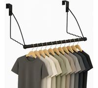 HOLDN’ STORAGE Crochets de porte - Cintres de porte pour vêtements - Crochets de porte pour salle de bain pour accrocher des vêtements et des serviettes - Étendoir à vêtements au-dessus de la porte,