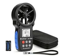 HoldPeak Anémomètre Portable, Anémomètre Numérique Haute Précision, Mesure la Vitesse du Vent, la Température, pour VMC, Extérieur, Drones HP-866B
