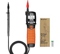 HoldPeak Stylo Testeur de Tension 2000 Comptes pour DC/AC Voltage Multimetre Numerique HP-38B, Résistance, Testeur de Continuite Diodes avec Conservation des Données,Rétro-éclairage et Lampe de Poche