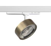 Hole - Projecteur sur rail LED triphasé 13W 3000K CRI90 IP20 optique 38° en aluminium moulé sous pression, finition blanc/bronze - Groupe Rossini