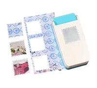 Hole Puncher - Portable Manual Heavy Duty - Rectangle Square Postage Hole Puncher Tool,for Binder Scrapbook Postage Stamp Card Journal Notebook Photo Art Projects