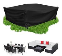 HOLEILUCK Bache Hivernage Table De Jardin 280x230 Bache Salon De Jardin,Housses pour Tables De Jardin,Housse Salon De Jardin Exterieur Impermeable pour Tous Les Temps avec Cordon 280x230x94cm/LxWxHcm