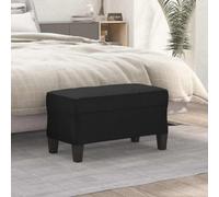 Holekex Banc noir en cuir synthétique 70 x 35 x 41 cm rembourré avec espace de rangement multifonction comme coffre, tabouret ou repose-pieds pour couloir, chambre à coucher, salon, couloir et salle à