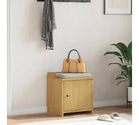 Holekex Sandnes Banc de couloir en pin massif 45 x 40 x 50 cm avec espace de rangement, banc et coffre pour couloir, couloir, vestiaire, entrée peu encombrant et polyvalent