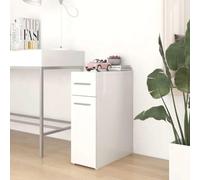 Holepyr Armoire à pharmacie en bois blanc 20 x 45,5 x 60 cm avec espace de rangement, porte et tiroir pour bureau, couloir, cave, garage, ordre et rangement d'outils, vêtements et dossiers