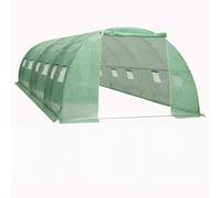 Holepyr Serre de 24 m² 6 x 4 x 2 m avec fenêtre et porte en maille PE résistante aux intempéries Abri de jardin pour culture de plantes, jardinière, maison à tomates, hivernage, protection contre le