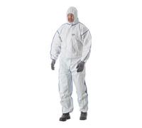 HOLEX HOLEX Combinaison de protection type 5/6, blanc / bleu, Taille unisexe : 2XL Quantité:1