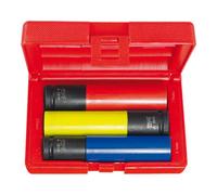 HOLEX HOLEX Jeu de douilles 6 pans IMPACT, 1/2″ longue Surface Drive avec gaine en nylon Quantité:1