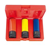 HOLEX HOLEX Jeu de douilles 6 pans IMPACT, 1/2″ Surface Drive avec gaine en nylon Quantité:1