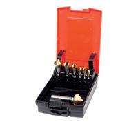 HOLEX HOLEX Jeu de fraises à chanfreiner à 3 méplats HOLEX Pro Steel 150184 en coffret 90°, TiAlN, Nombre de fraises: 7 Quantité:1
