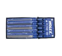 HOLEX HOLEX Jeu de limes avec manche bimatière, 5 pièces, dans une trousse taille 2 250 mm Quantité:1
