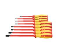 HOLEX Holex Jeu de tournevis d'électricien pour visà fente 100% isolés, Nombre de tournevis: 8 Quantité:1