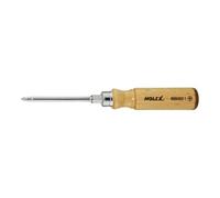 HOLEX Holex Tournevis pour Phillips, avec manche en bois, Taille empreinte cruciforme: 1 Quantité:1