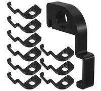 Holibanna 10 Pièces Support pour Poubelle Noir 30-40l Clip Réglable et Couvercle à Ouverture Fluide, pour Locataires et Installation Rapide