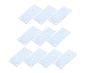 Holibanna 10pièces Équerres De Fixation Acier Inoxydable Support Plat Pour Meubles Braces De Raccordement Pour Étagères Et Armoires De Durable Et