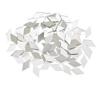 Holibanna 200 Carreaux de Miroir Auto-adhésifs en Acrylique Forme Rhombique 24mm pour Projets Artisanaux DIY Décoration Murale Disco Finition Brillante Facile à Installer