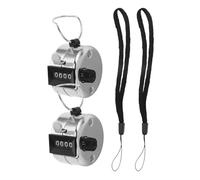 Holibanna 2pièces Compteur Manuel Mécanique à Chiffres Portable Précis pour Comptage de Personnes pour Événements Sportifs Expositions et Centres Commerciaux Lot