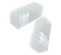 Holibanna 30 Pièces Moules à Fondre la Cire Carrés en Plastique Pet Transparent, Boîte à Clapet 6 Cases pour Diy, Démoulage Facile et Fabrication D'arômes Parfumés pour Loisirs Créatifs