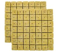 Holibanna 98 Pièces Cubes de Culture Hors Sol pour Plantes et Semis, | Jaune, Drainage Homogène et Support de Croissance, pour Conteneur et Jardinière de Terrasse