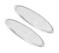 Holibanna Accessoire de Cuisson 2pcs Plaque à Pizza Ronde en Aluminium Argenté avec Conductivité Thermique et Surface Lisse pour Restaurants Occidentaux