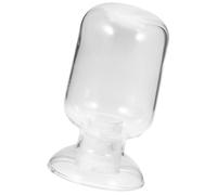 Holibanna Bouteille de Rangement en Verre Transparent Forme Cloche Bouchon de Liège, Solide et Facile à Transporter, Cuisine ou L'extérieur