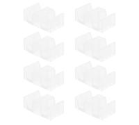 Holibanna Butoirs de Porte Coulissante 8 Pièces en Plastique Anti-collision et Installation Facile pour Porte Salle de Bain
