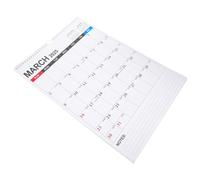 Holibanna Calendrier Mural Grand Format Blanc en Papier Design Bloc-notes pour Usage Long Terme de Janvier 2024 à Juin 2025, pour Famille et Amis