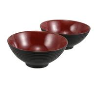 Holibanna Coffret 2 Bols à Soupe Japonerie en Céramique Grand Diamètre et Design Sophistiqué, pour Restaurant et Présentation Raffinée