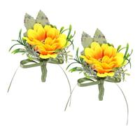 Holibanna Fleurs Artificielles en Soie, Accessoires Décoratifs Élégants Style Champêtre Set de 2 pour Mariage et Banquet, pour Demoiselles D'honneur