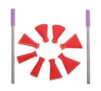 Holibanna Fournitures pour peinture acrylique fluide Outil de soufflage de Accessoire pour buse de peinture en acier inoxydable et 1 Set pour artistes débutants et