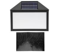 Holibanna Lampe Solaire Murale Noire en Plastique pour Numéro de Maison Batterie 2200mah et Longue Durée D'éclairage, pour L'extérieur Décoration de Villa