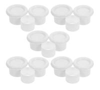 Holibanna Lot de 5 de Bouchons D'extrémité en TPR et PVC pour Tringles à Rideaux de 32 Mm Embouts Décoratifs Blancs Manchon de Connexion pour Tringles Télescopiques Installation sans