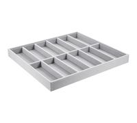 Holibanna Organisateur de Lunettes de Soleil Fête Estivale en Tissu Velours Gris 12 Emplacements Réguliers, Boîte à Lunettes Résistante pour Rangement et Présentation Pratique