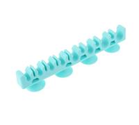 Holibanna Organisateur Simple Silicone en de Pinceaux de Maquillage Vert Ventouse, Étagère Multi-emplacements Séchage et Rangement des Pinceaux Cosmétiques pour
