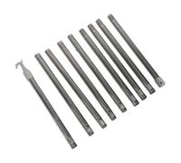 Holibanna Perche d'Ouverture de Fenêtre pour Plafond Haut 3,6 M en Acier Inoxydable Tige Télescopique pour Manipulation de Stores Occultants sans Échelle