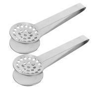 Holibanna Pince à Sachet de Thé en Acier Inoxydable 2pcs, Presse Sachet pour Extraire le Thé, Intensifiant, pour Bureau et Voyage