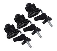 Holibanna Pince de Fixation Base Fixe pour Lot de 3 Lampe de Table en Alliage Aluminium Noir Clips Robustes pour Support de Lampe de Bureau à Domicile