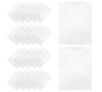 Holibanna Pochette Protège-documents Transparente en Pp pour Bureau, Lot de 24 Pièces, Style Unique, Protection et Classement des Dossiers, pour Bureau