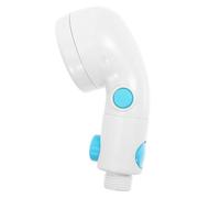 Holibanna Pommeau Structure Détachable et Lavable en Abs Blanc Haute Pression Main avec Bouton Stop Installation Rapide pour Salle de Bain Moderne
