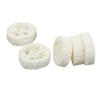 Holibanna Porte-savonnette en Éponge de Luffa 5pcs Beige Naturel, Organiseur de Savonnette Simple et Solide pour Salle de Bain, Protège Le Savonnette et Décore Élégance