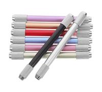 Holibanna Rallonge de Crayon Réglable Double Tête en Métal et Cuivre Prolongateur de Crayon 8 Pièces Accessoire Pratique pour Artistes et Étudiants