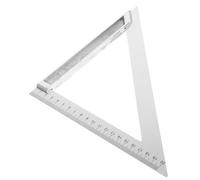 Holibanna Règle Aluminium avec Base Large Stable Équerre pour Dessin Technique Outil de Géométrie Scolaire et Arpentage