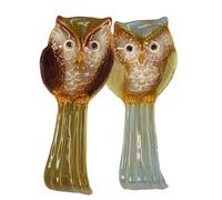 Holibanna Repose-cuillère en céramique Hibou élégant, porte-cuillère, 1PC, pour maison et restaurant, évite le contact avec la table, décoration de table à dîner Plusieurs styles