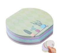 Holibanna Self Adhesive Plant Pattern Note Pads 8PCS Portable Sticky Memo Pads For Office School Cute And Fun Stationery
