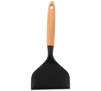 Holibanna Spatule Crêpe Ustensile Cuisine Sûr pour Poêles Antiadhésives Silicone Extra Large avec Poignée en Bois Cuisson à Domicile