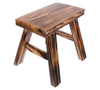 Holibanna Tabouret en Bois Massif pour Intérieur et Extérieur, Petit Siège Robuste et Simple, pour Maison ou Jardin, Design Compact et Solide