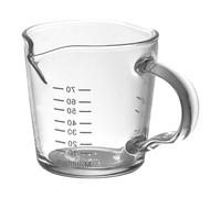 Holibanna Tasse à Expresso Tasse à Mesurer à Double Ouverture en Verre Résistant la Température avec Graduation Facile à Verser pour Café Cuisine