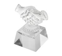 Holibanna Trophée Décoratif en Verre Transparent, Forme Main, Délicat | Design Simple et Créatif, Décor Maison et Fêtes, Silhouette Vive pour Garçon et Filles